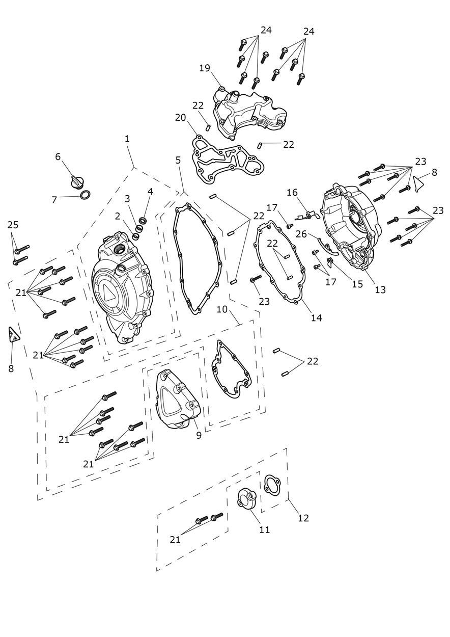 Engine Covers exploded diagram