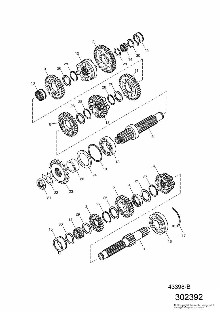 Transmission exploded diagram