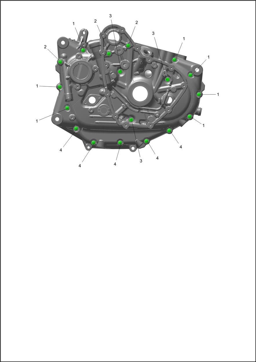 Crankcase Bolts exploded diagram