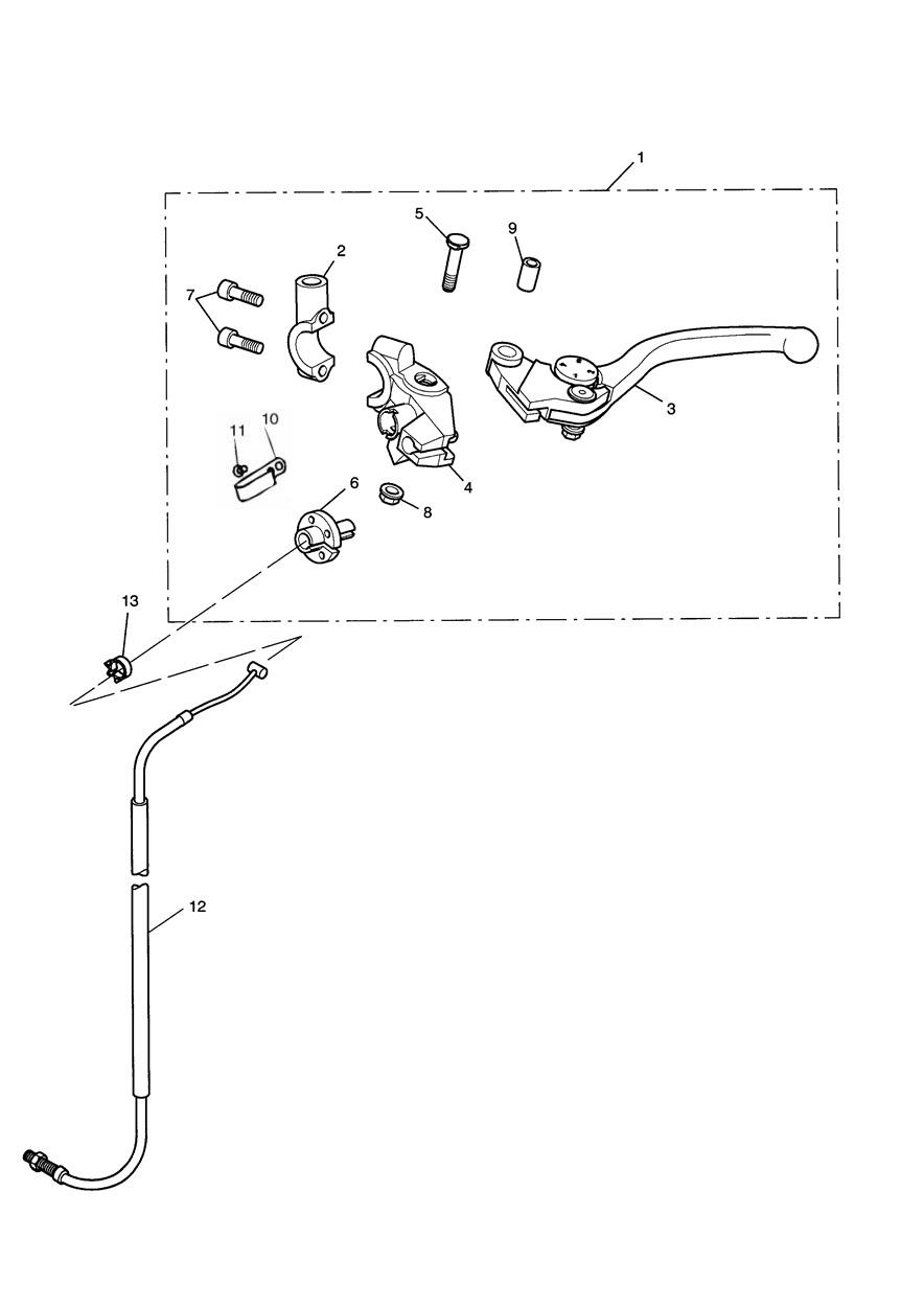 Clutch Controls exploded diagram