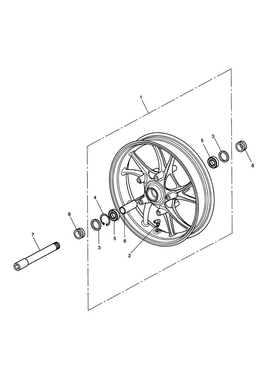 Front Wheel exploded diagram