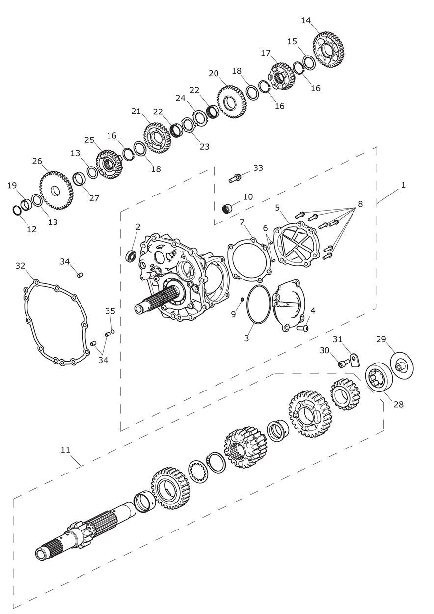 Transmission exploded diagram