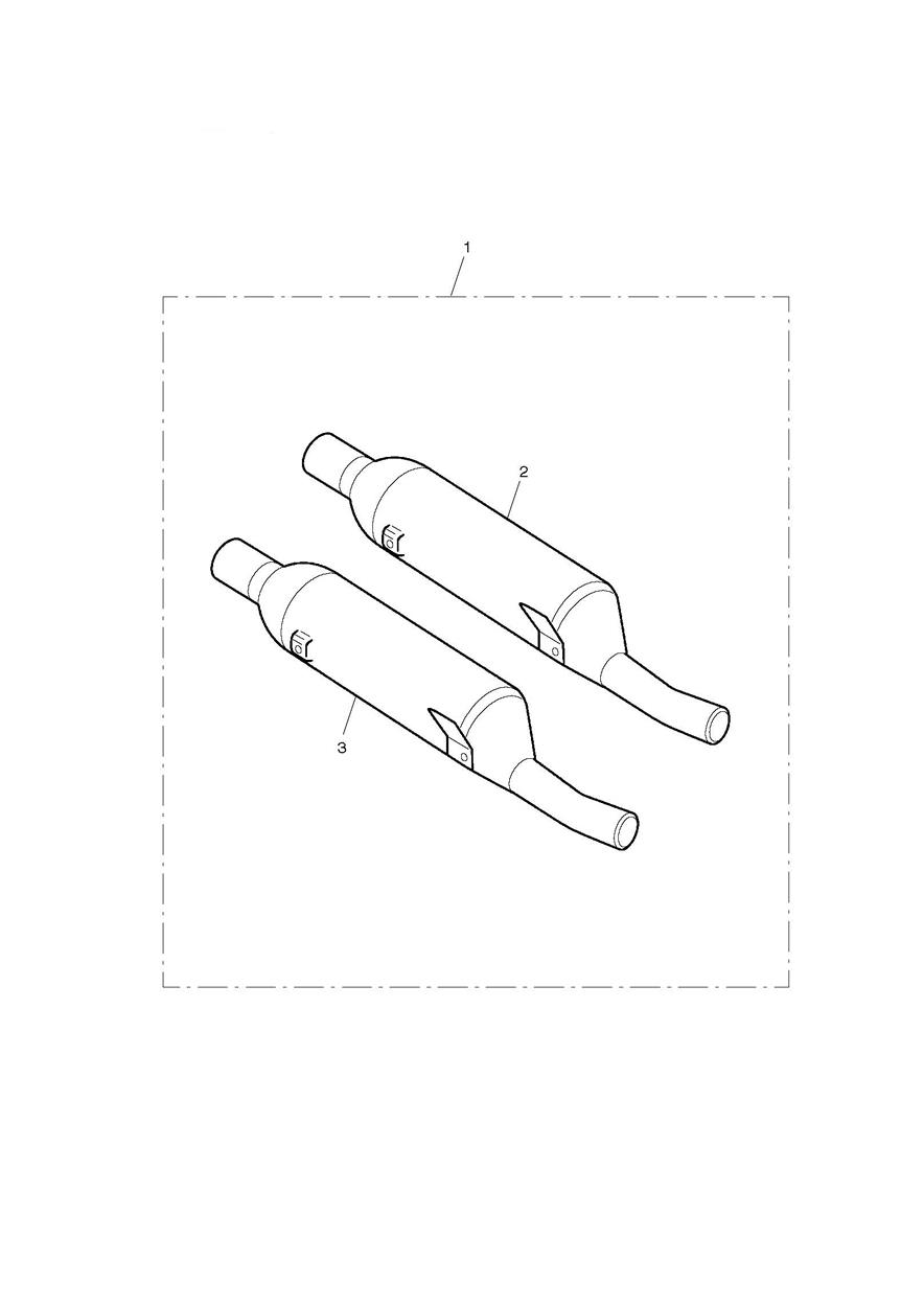Silencer Pair, Aftermarket exploded diagram