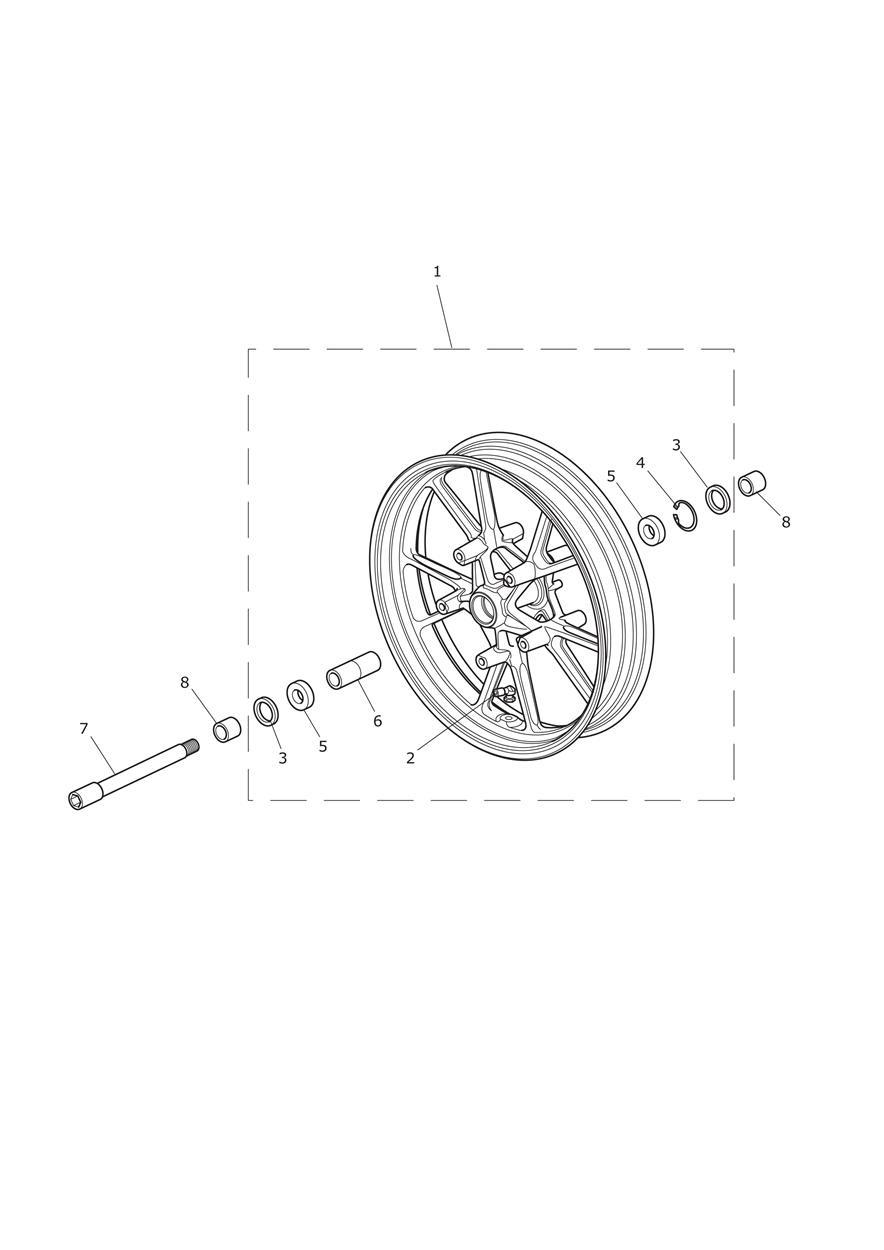 Front Wheel exploded diagram