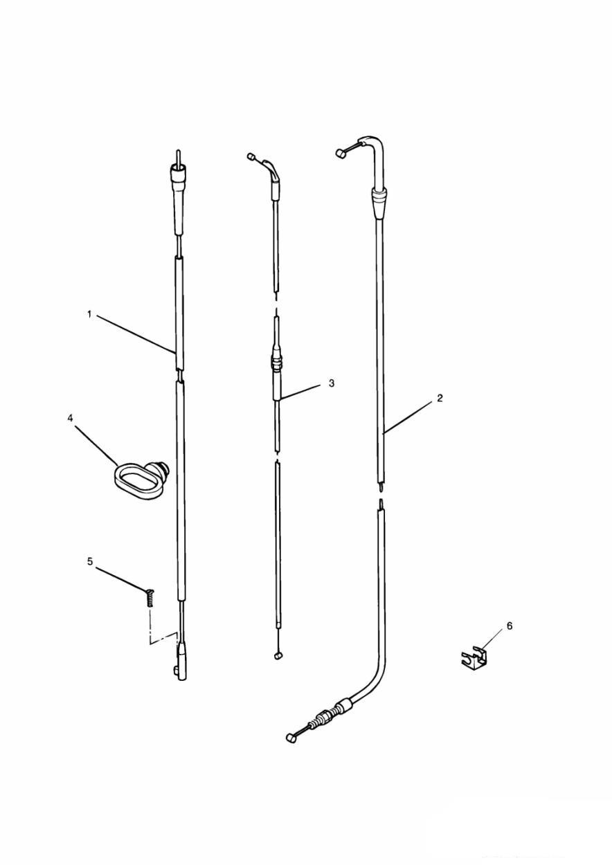 Control Cables exploded diagram