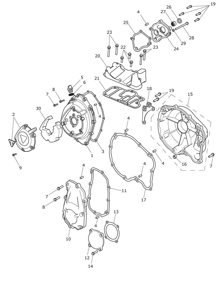 Engine Covers exploded diagram