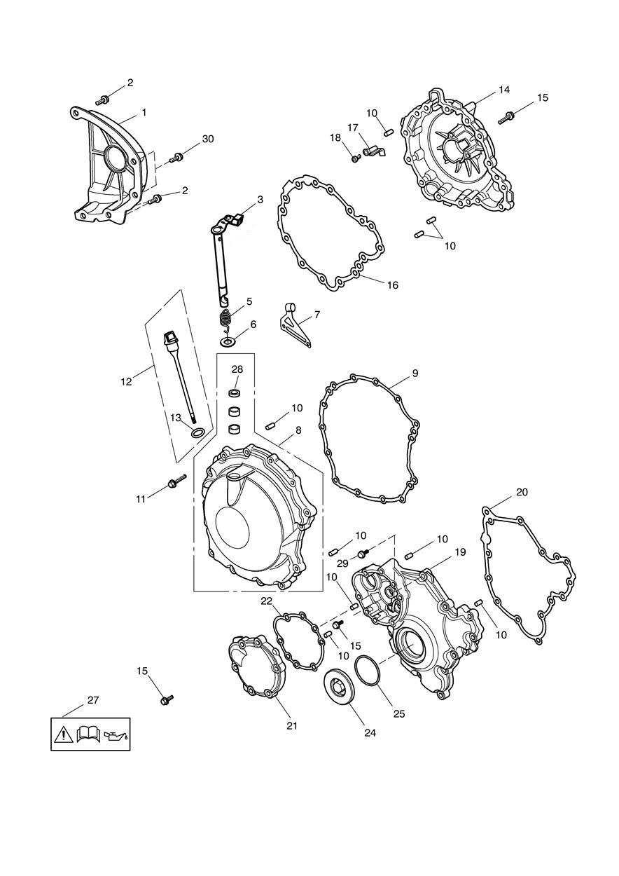 Engine Covers exploded diagram