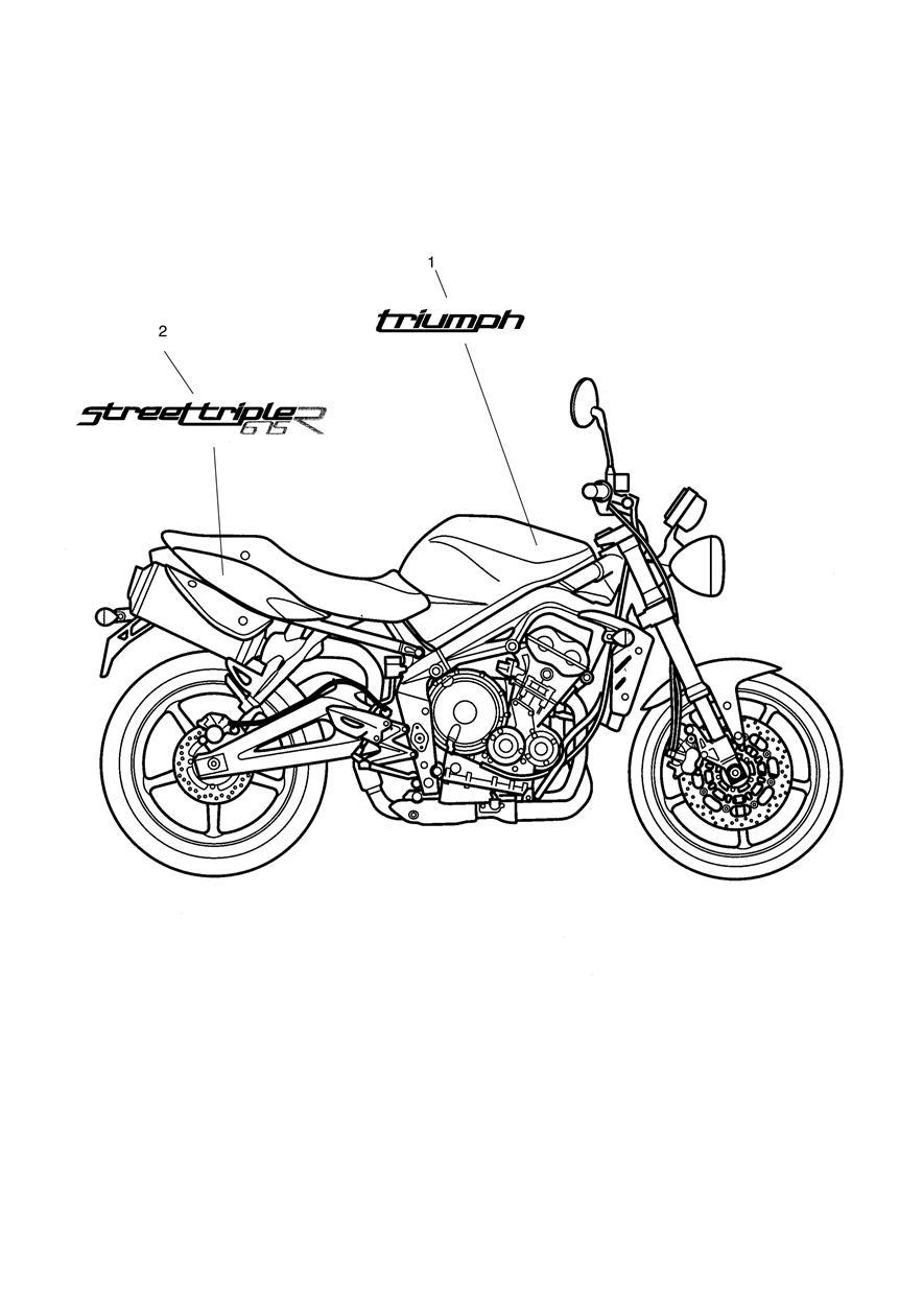 Bodywork Decals exploded diagram