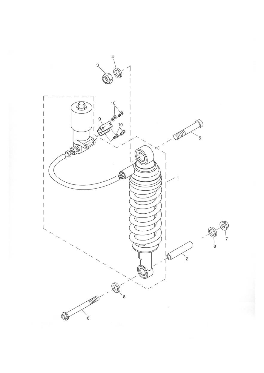 Rear Suspension Unit exploded diagram