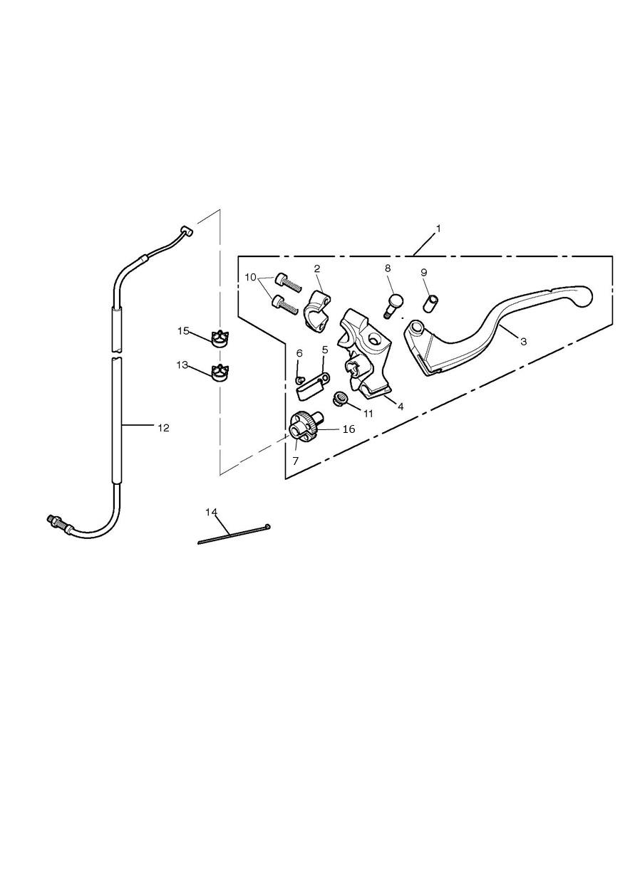 Clutch Controls exploded diagram