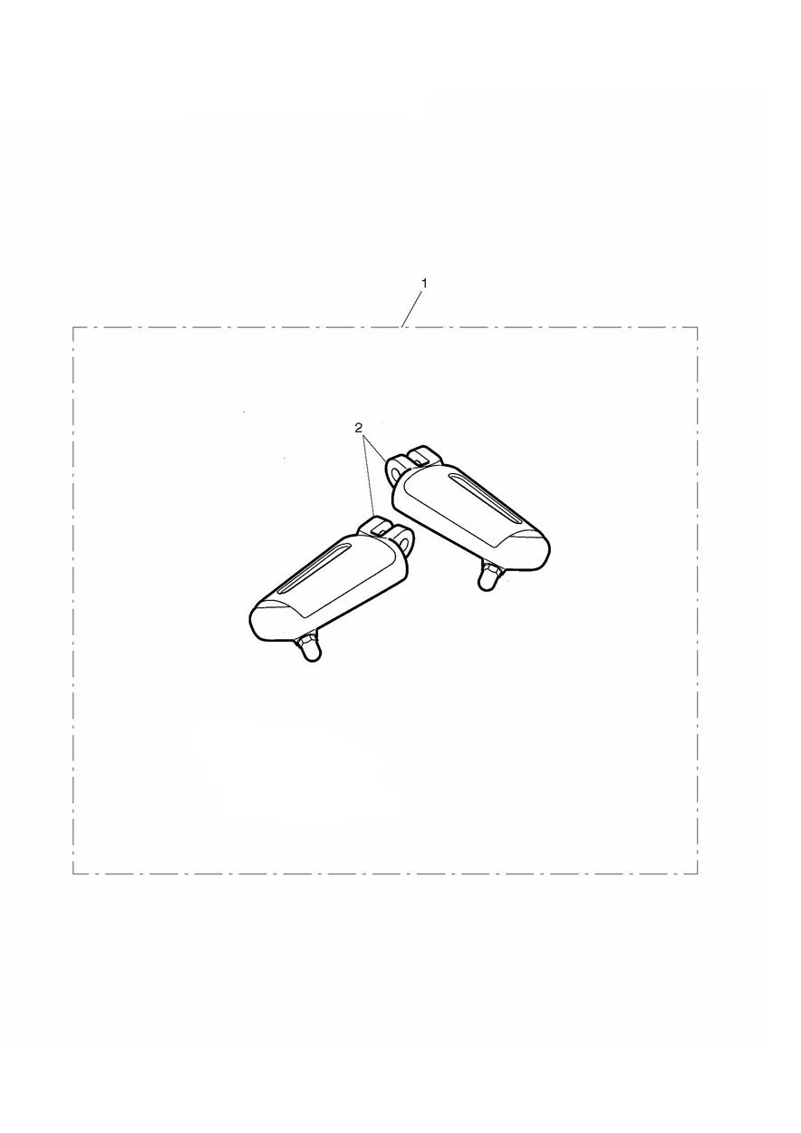 ’Chrome Line’ Rider Footpegs exploded diagram