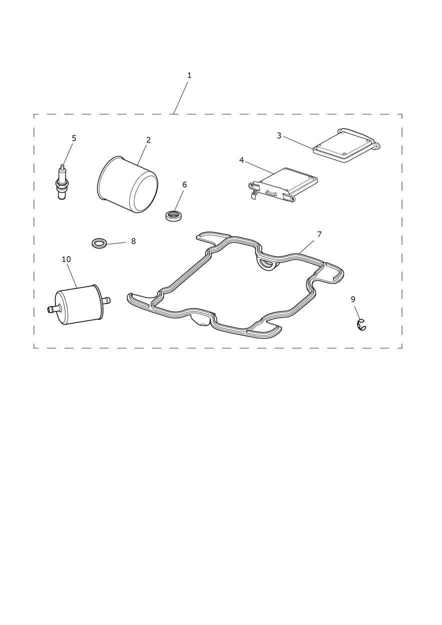 Engine Service Kit exploded diagram