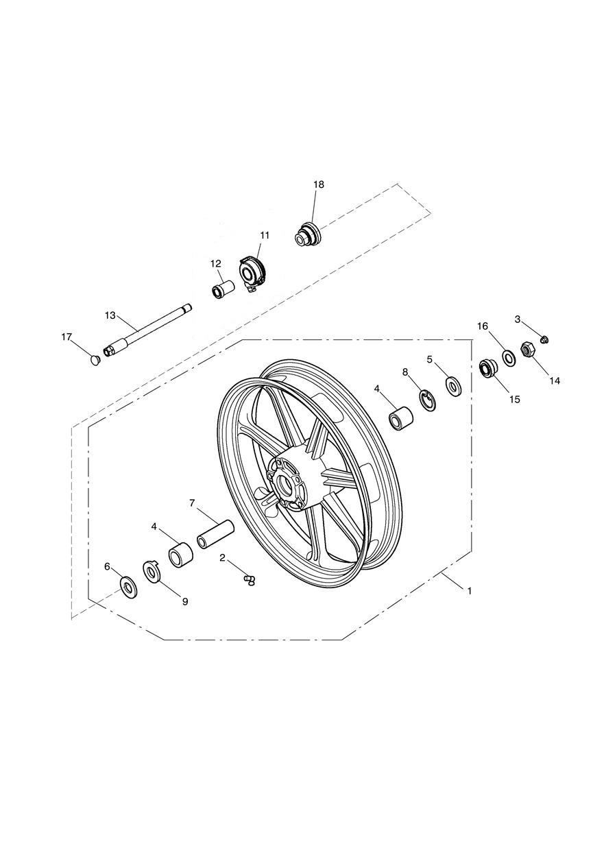 Front Wheel exploded diagram