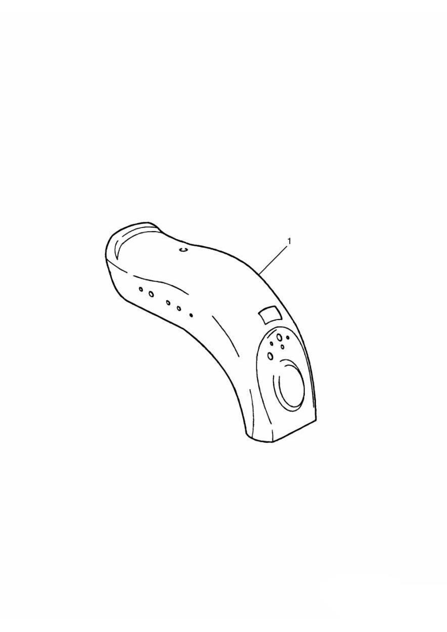 Two Tone Rear Mudguard exploded diagram