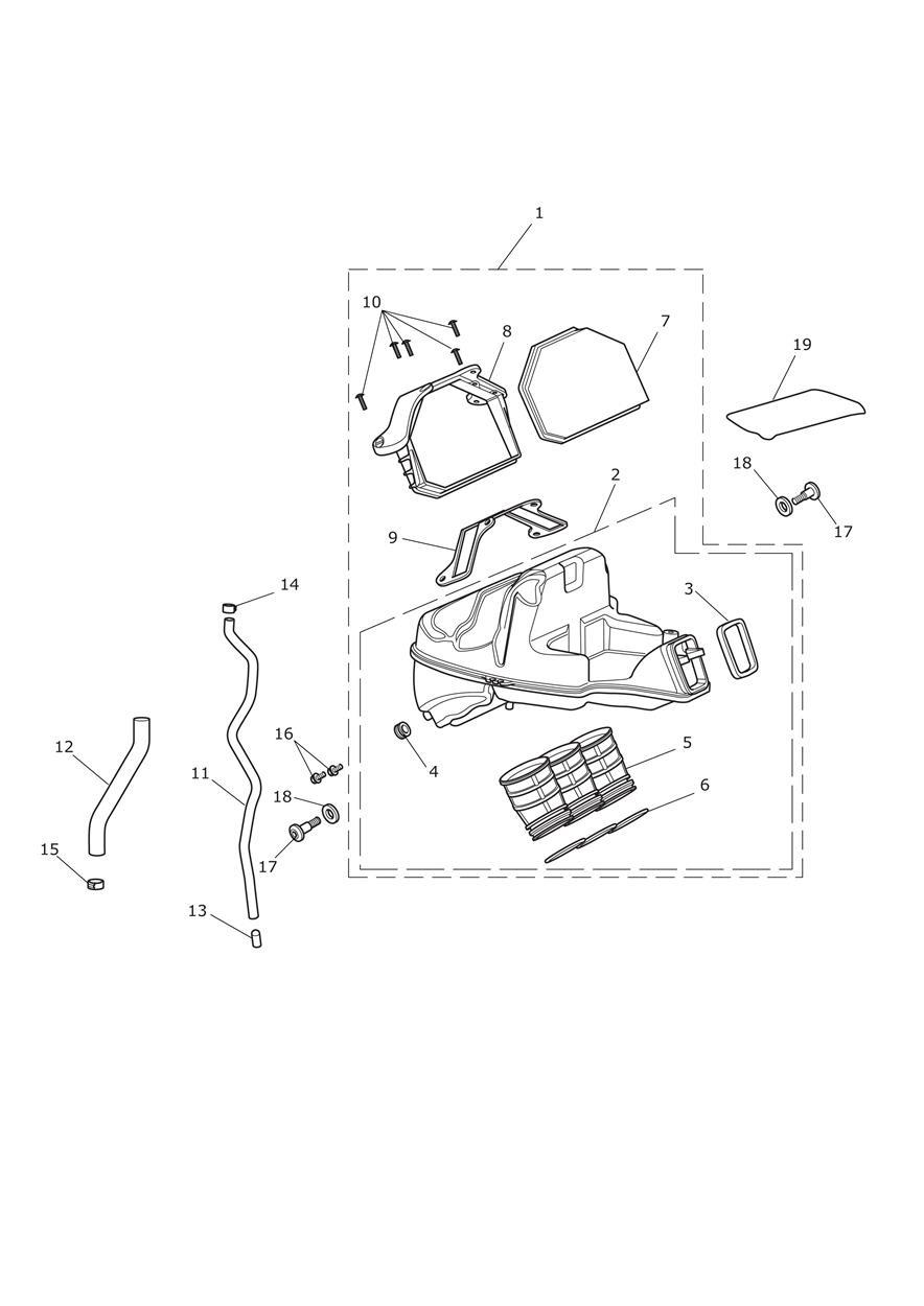 Airbox exploded diagram