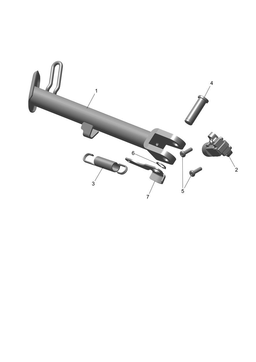 Sidestand exploded diagram