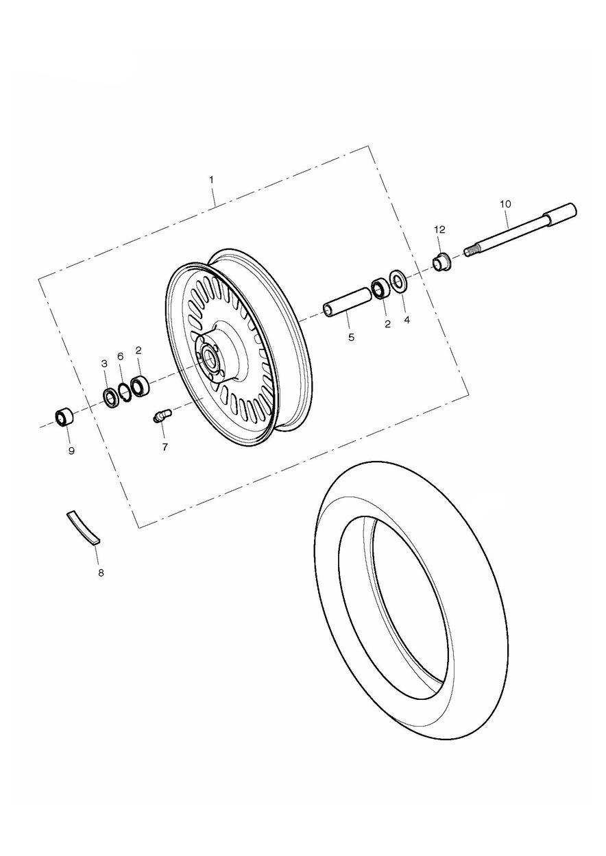 Front Wheel exploded diagram