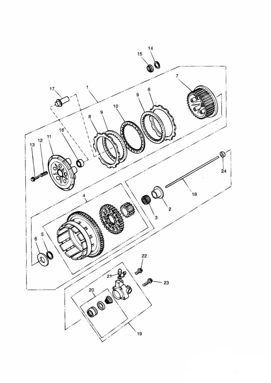 Clutch exploded diagram