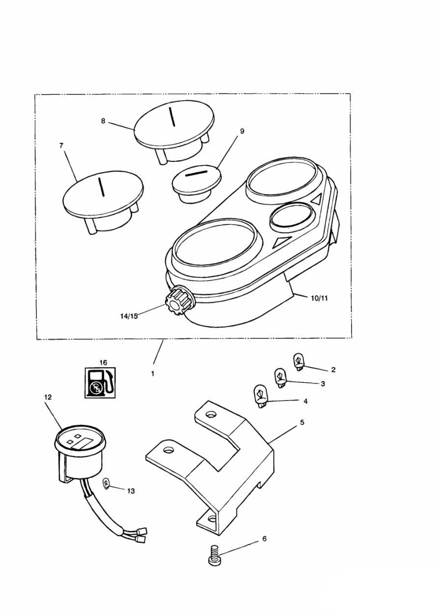 Instruments exploded diagram