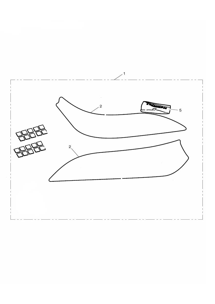 Swingarm Protector Kit exploded diagram