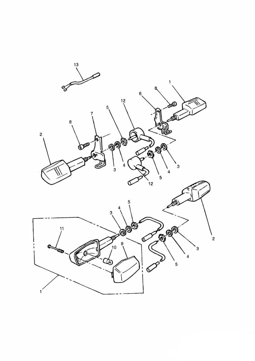 Indicators exploded diagram