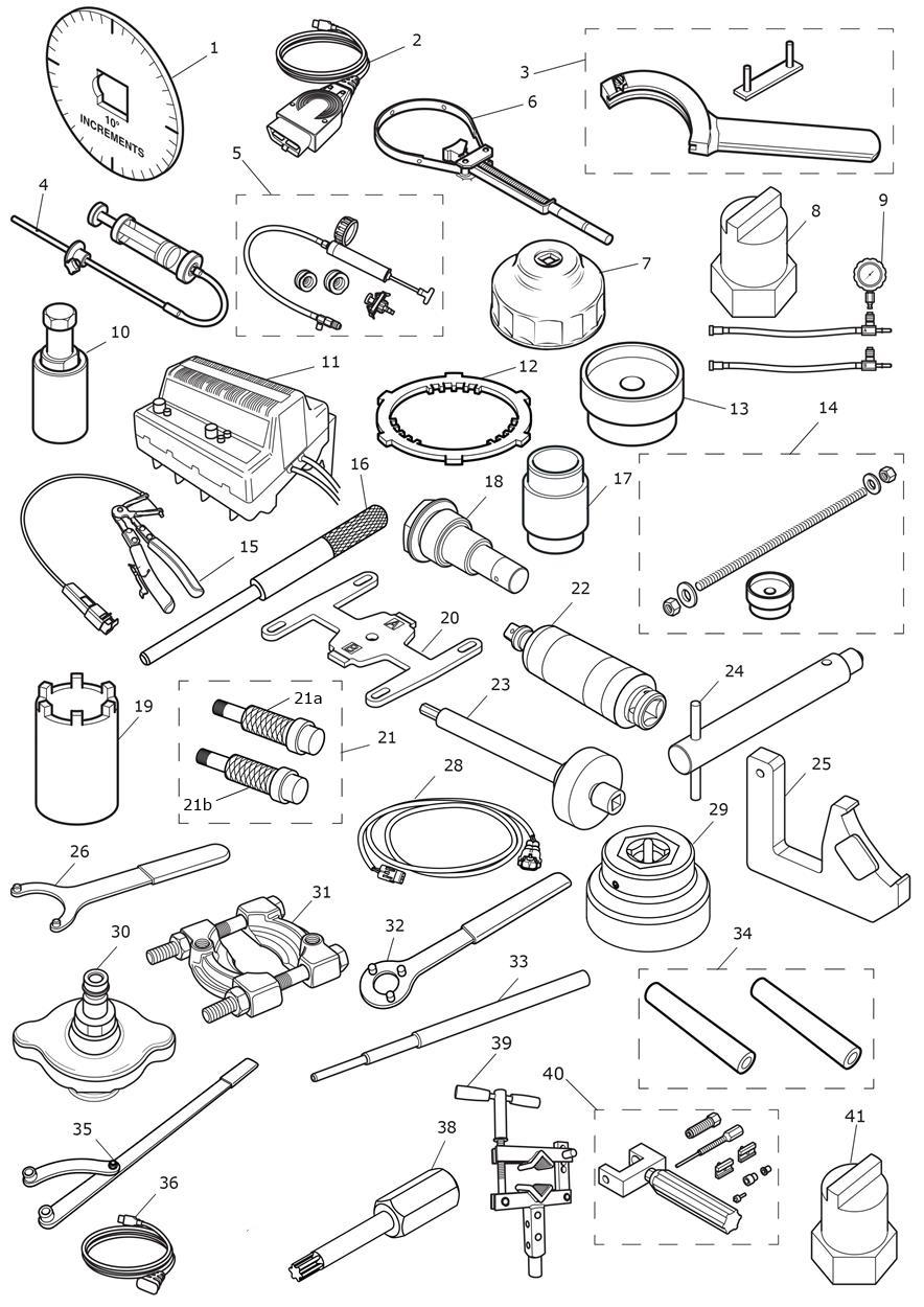 Service Tools exploded diagram