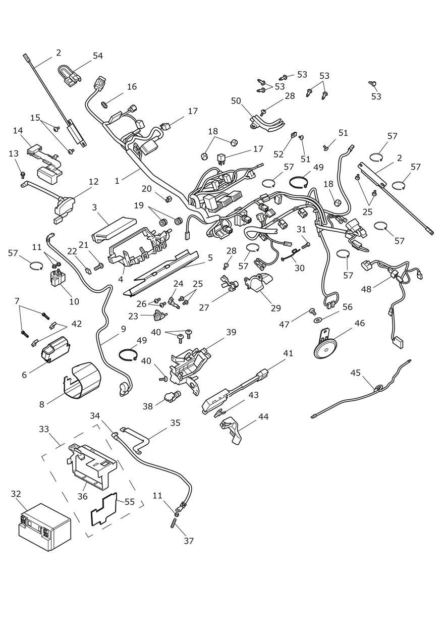 Electrical Section exploded diagram