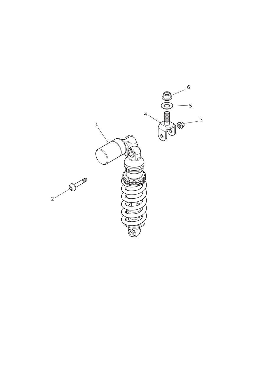 Rear Suspension Unit exploded diagram