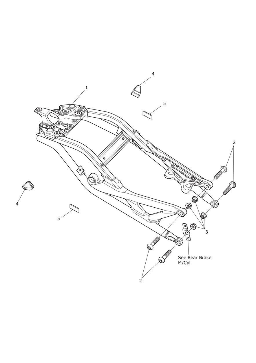 Rear Sub-Frame & Fittings exploded diagram