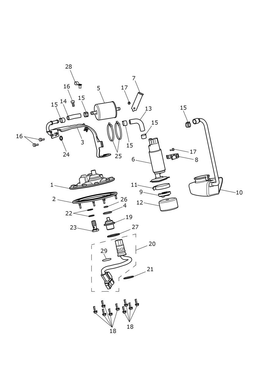 Fuel Pump exploded diagram