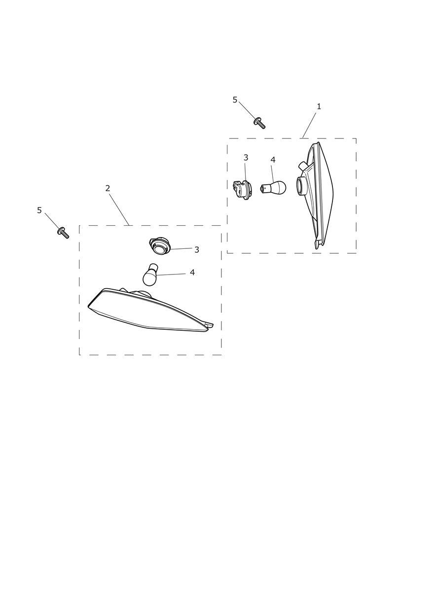 Front Indicators exploded diagram