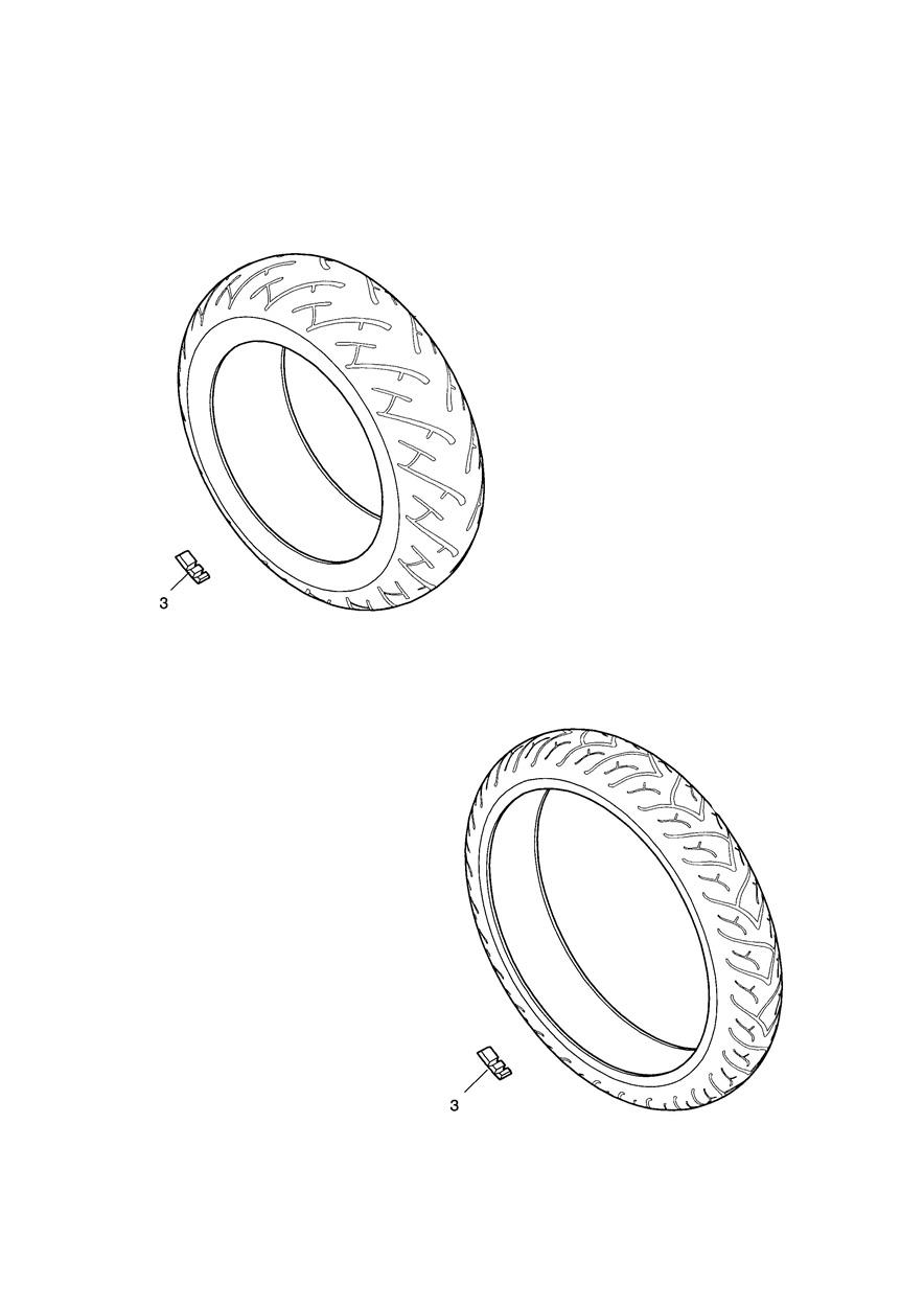 Tyres, Valves & Balance Weights exploded diagram