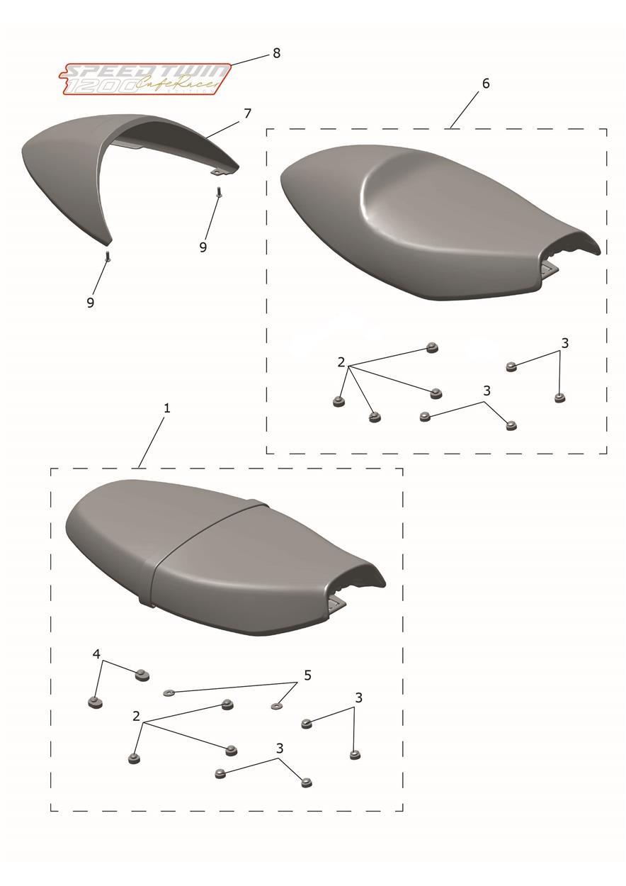 Seat exploded diagram