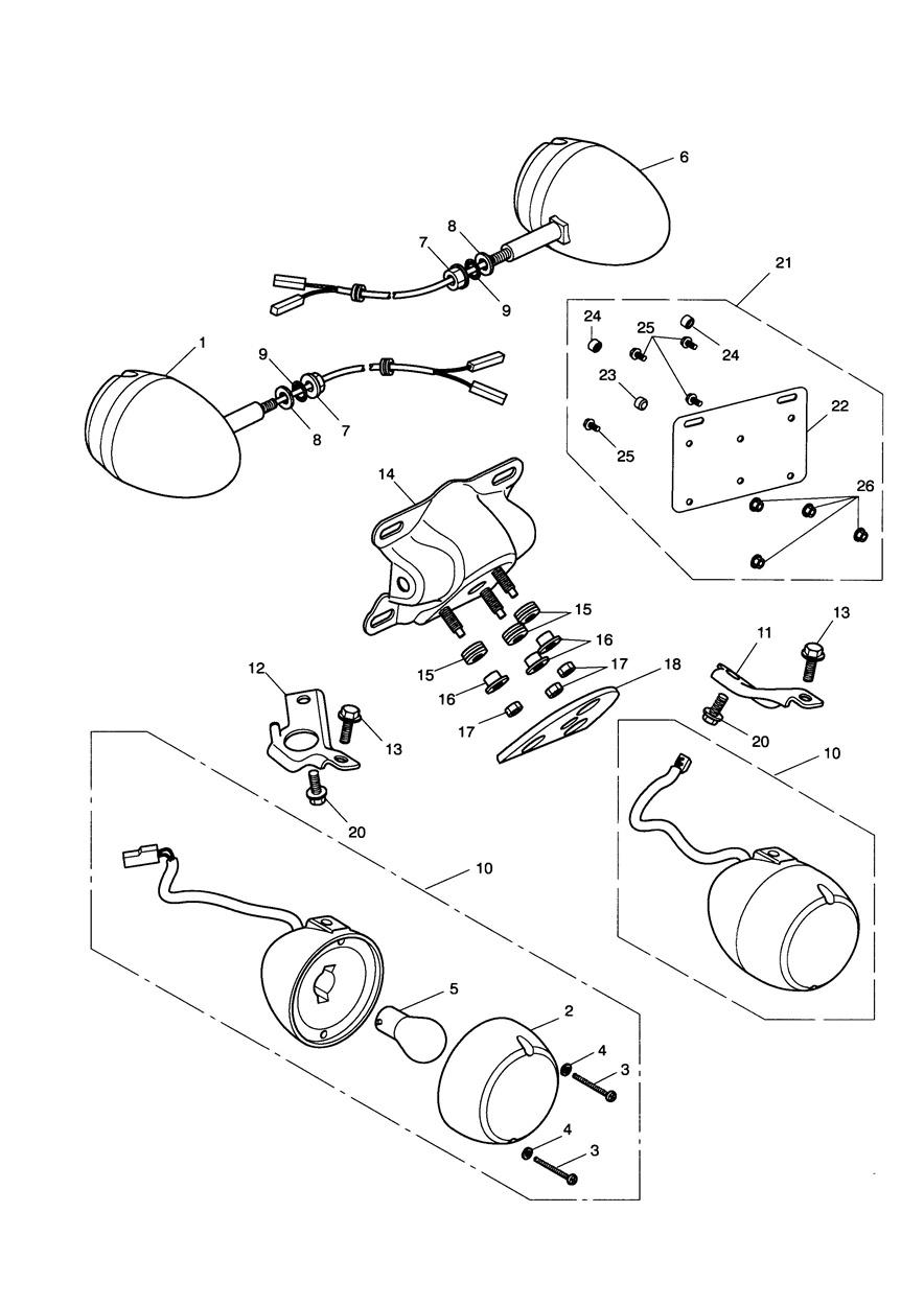 Indicators exploded diagram