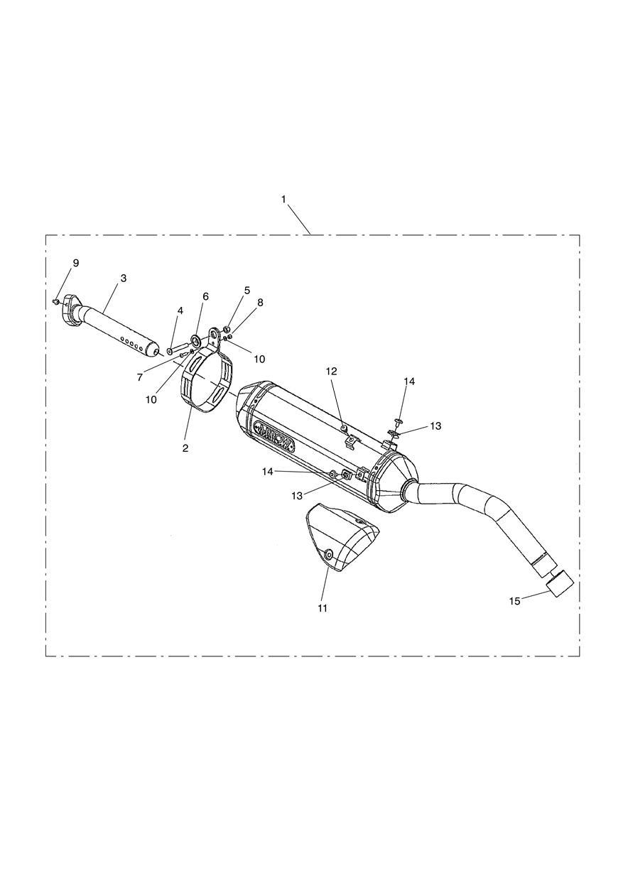 Silencer, Slip-on, Arrow exploded diagram