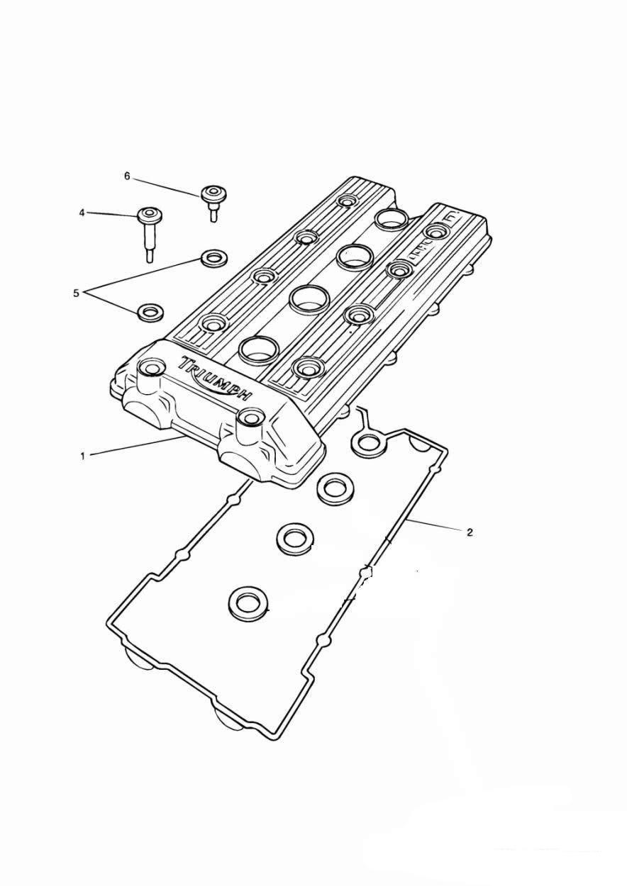 Cam Cover 3 Cylinder exploded diagram