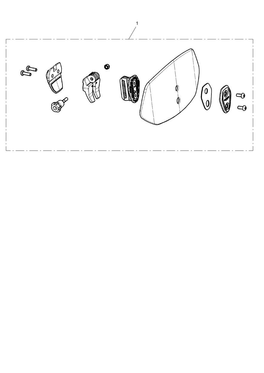 Screen Deflector Kit, Coated exploded diagram