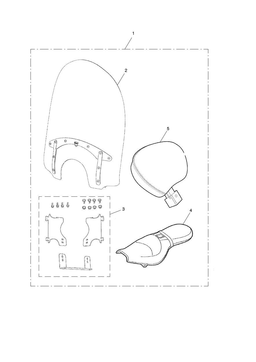 Promotion, Touring Pack exploded diagram