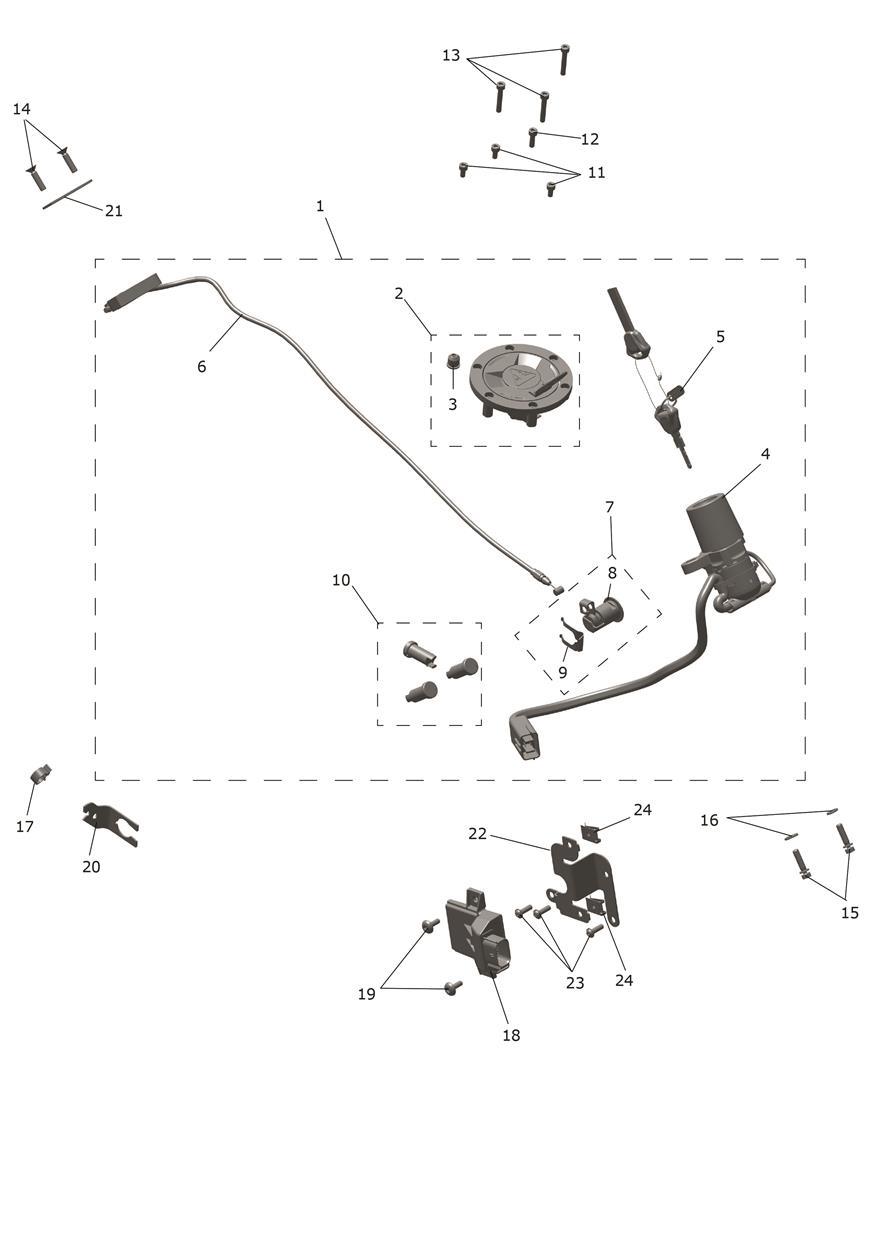 Lockset exploded diagram