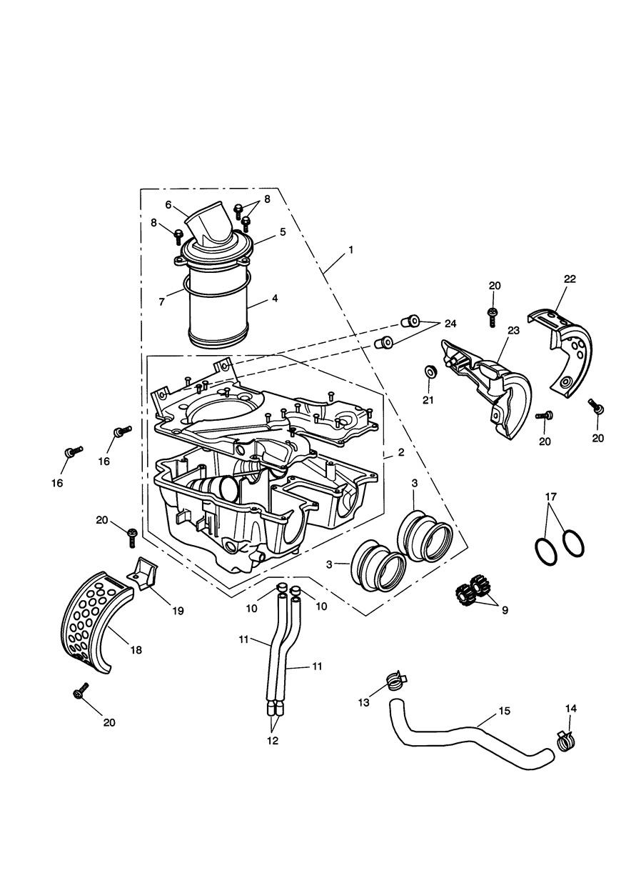 Airbox exploded diagram