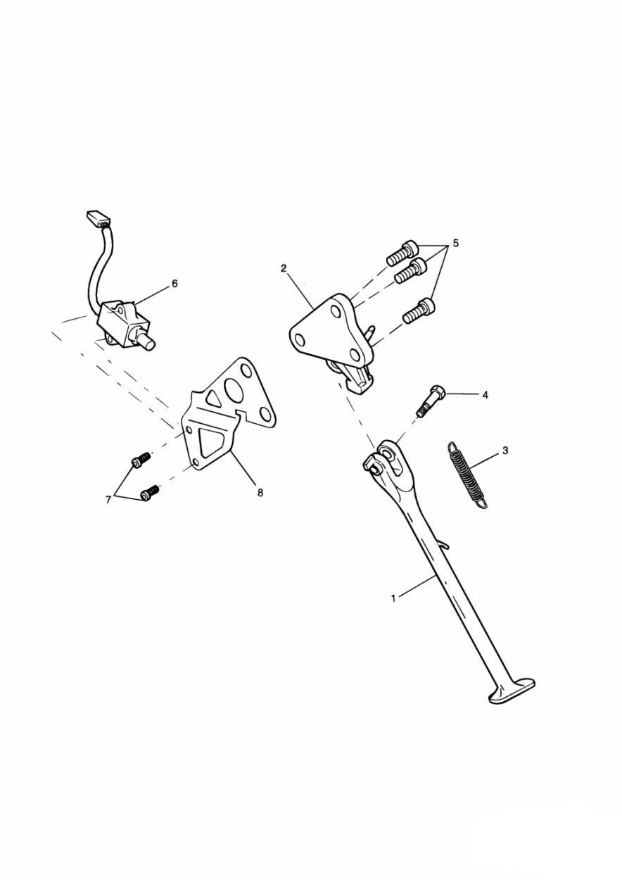 Side Stand exploded diagram