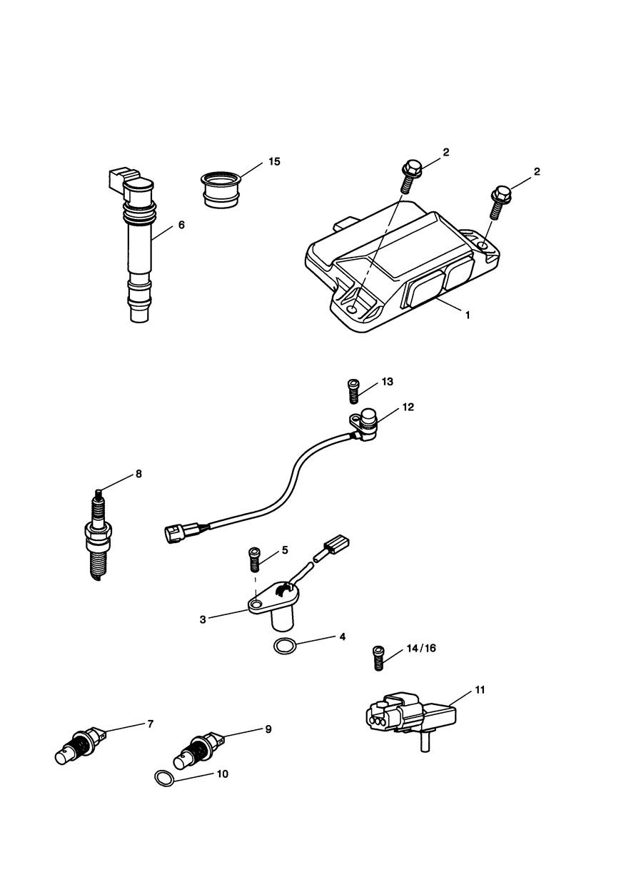 Engine Management System exploded diagram