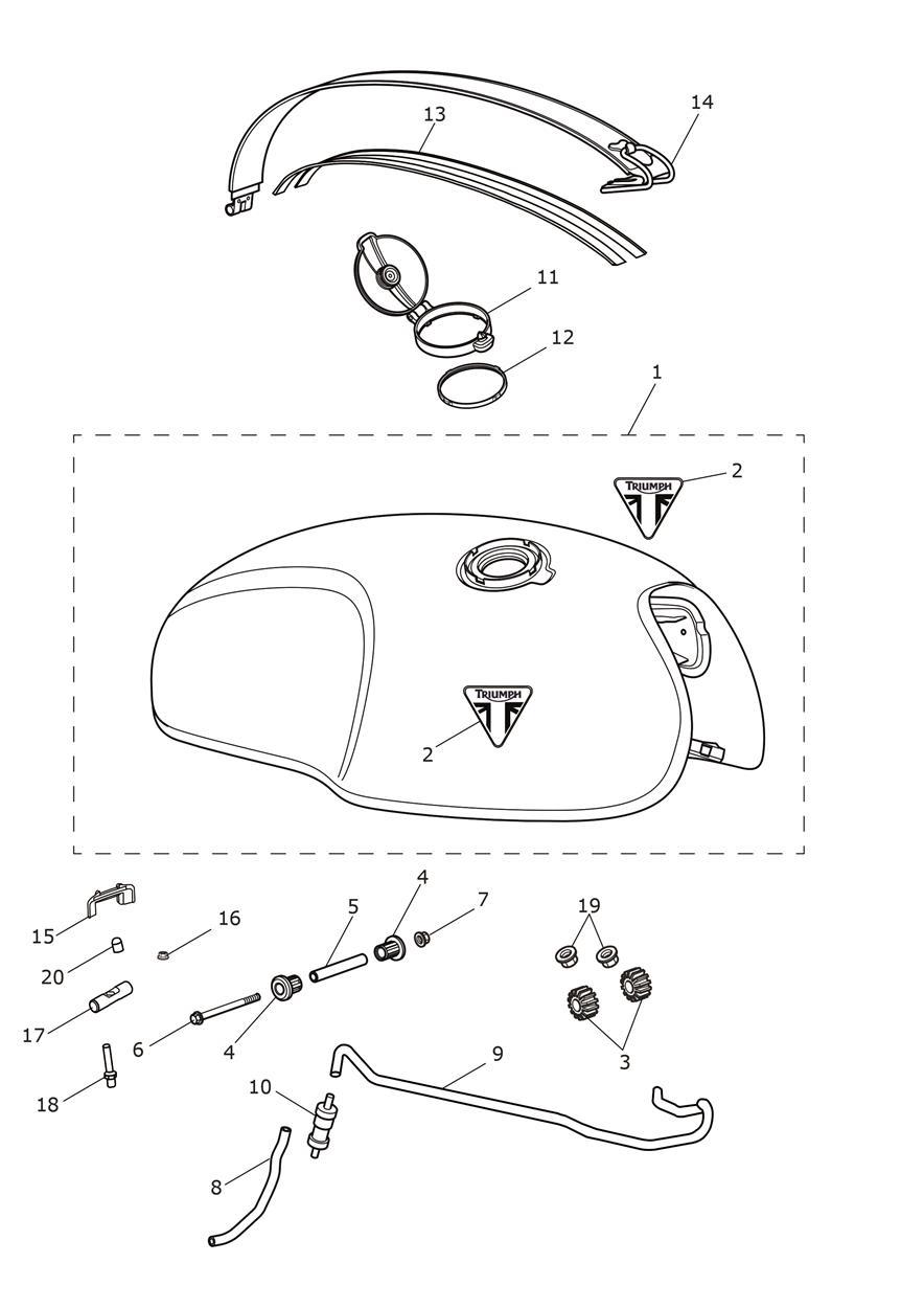 Fuel Tank exploded diagram