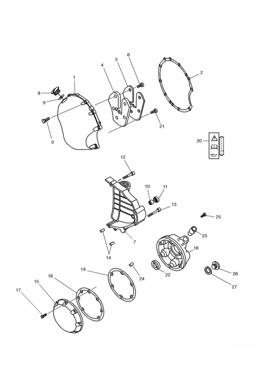 Engine Covers 4 Cylinder Black exploded diagram