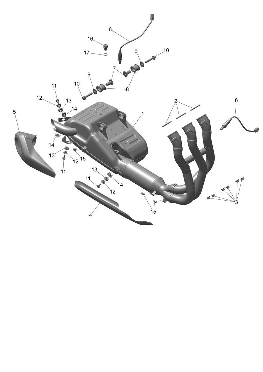 Exhaust System exploded diagram