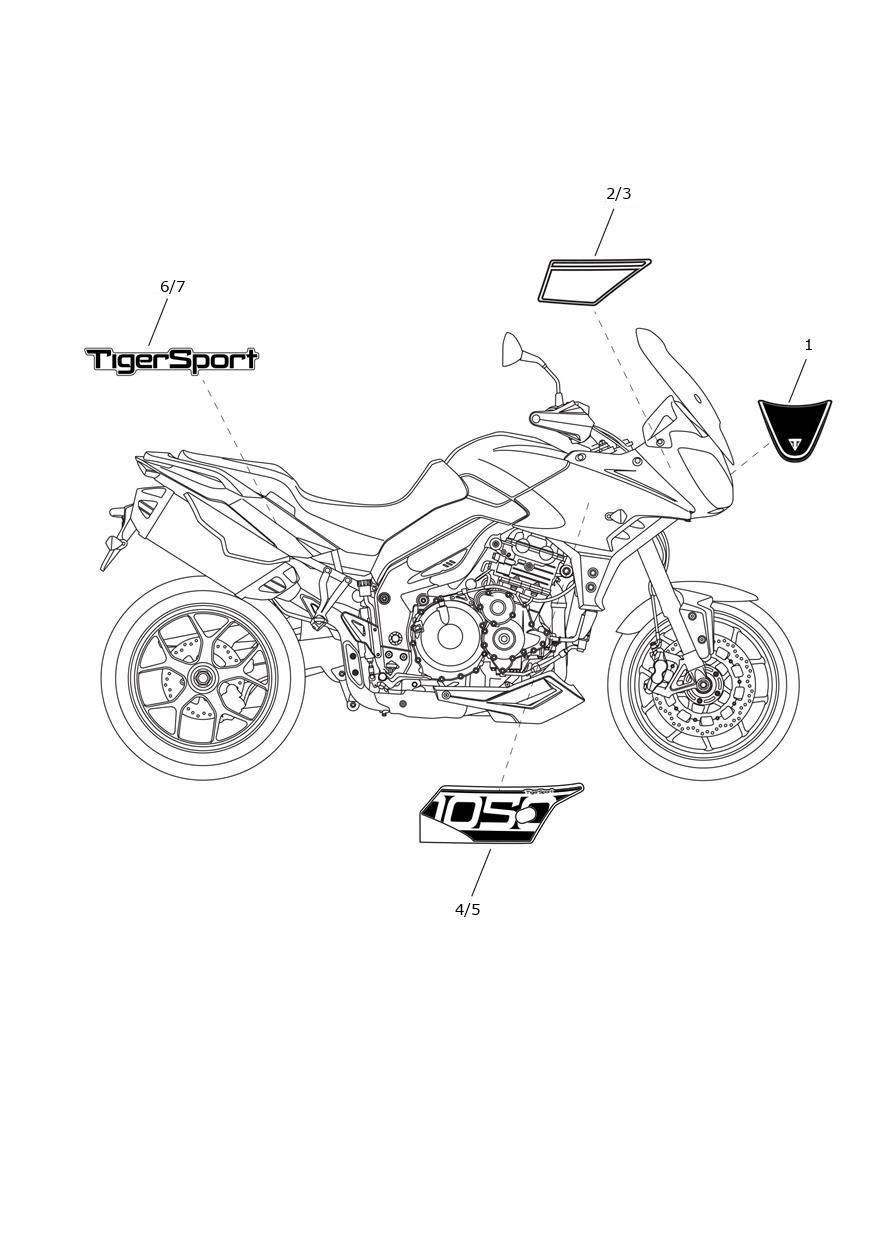 Decals exploded diagram