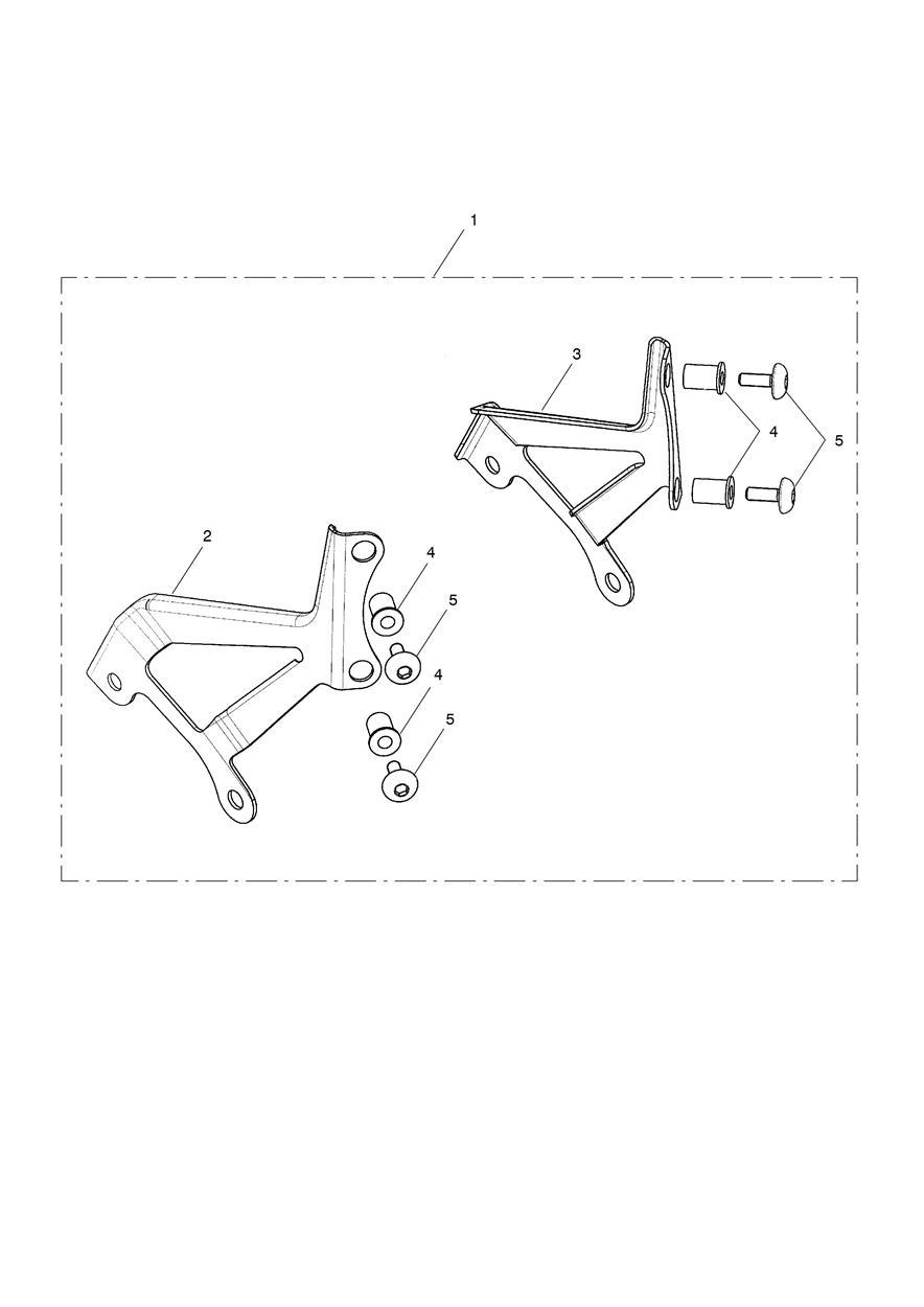 Flyscreen Mounting Kit exploded diagram