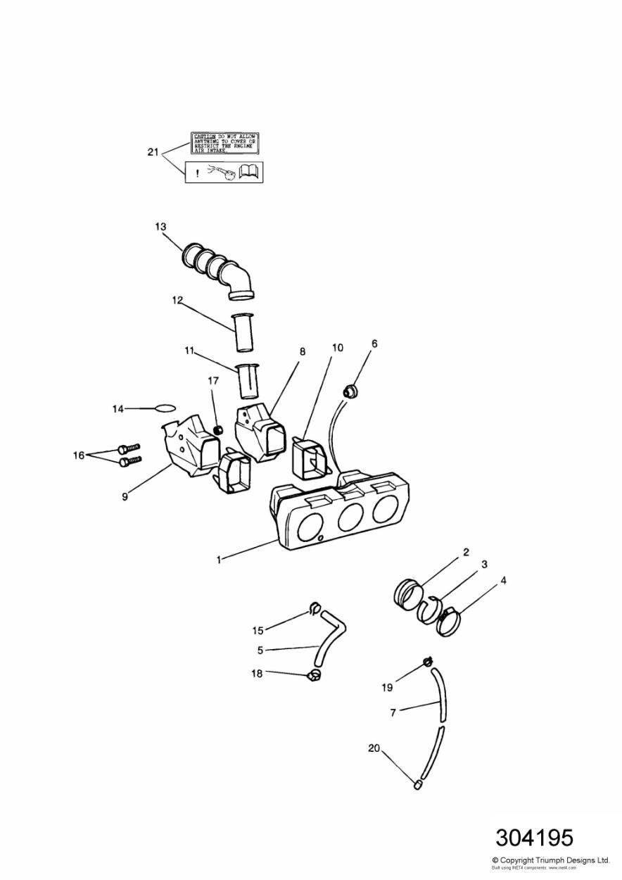 Airbox exploded diagram