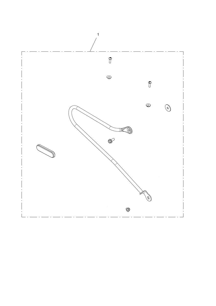 Pannier Rail Kit, RH exploded diagram