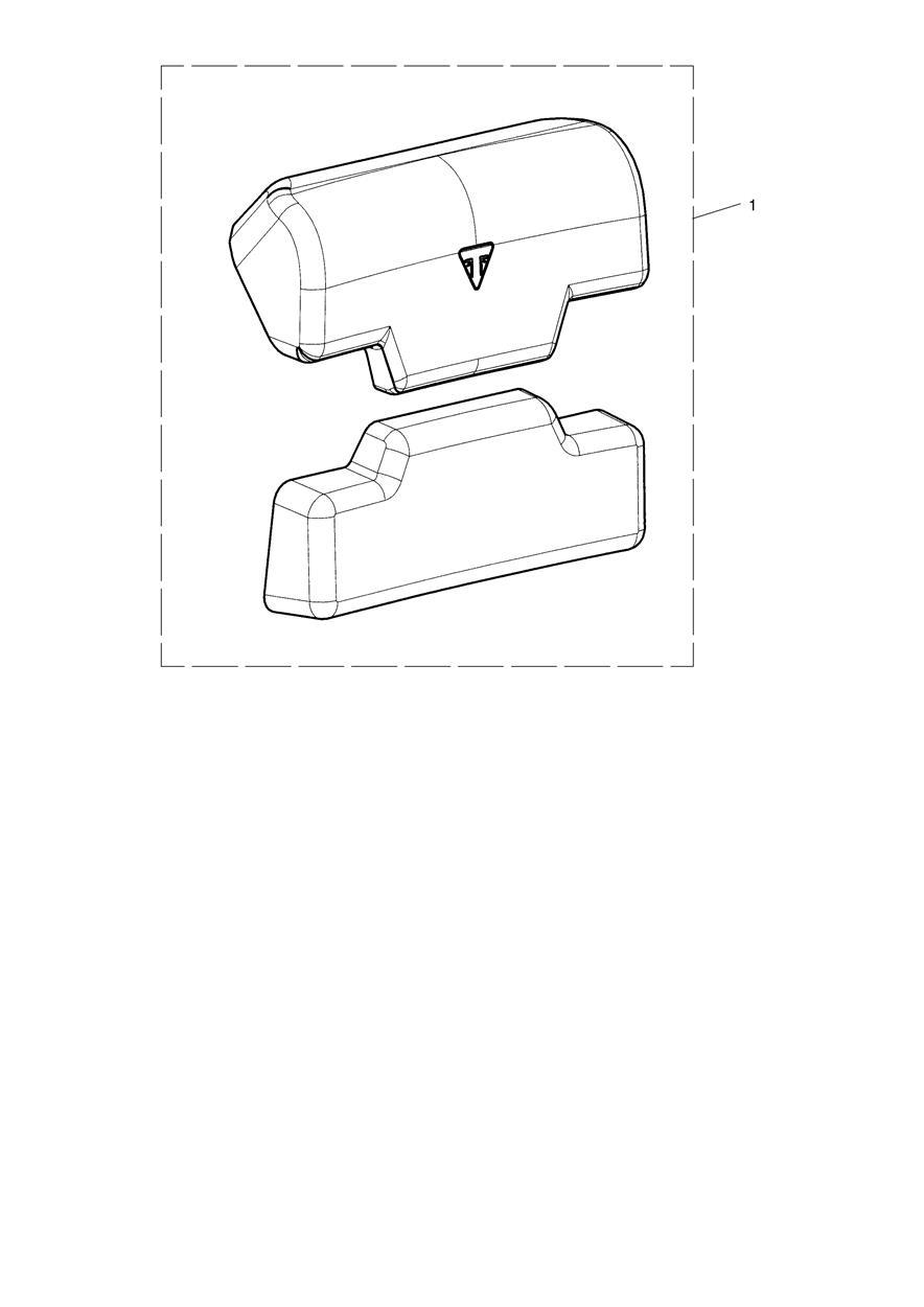 Top Box, Back Rest Kit, Exp exploded diagram